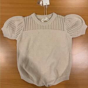 Quincy Mae Pointelle Knit Romper